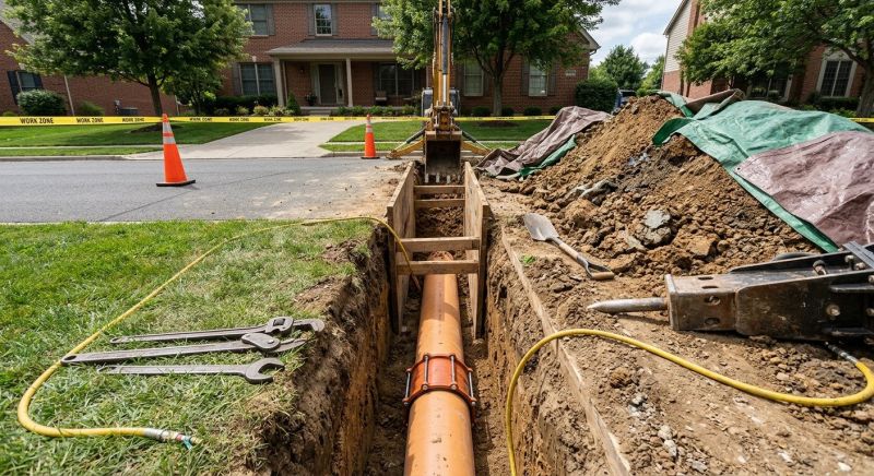 Trenchless Sewer Repair in Fredericksburg, VA